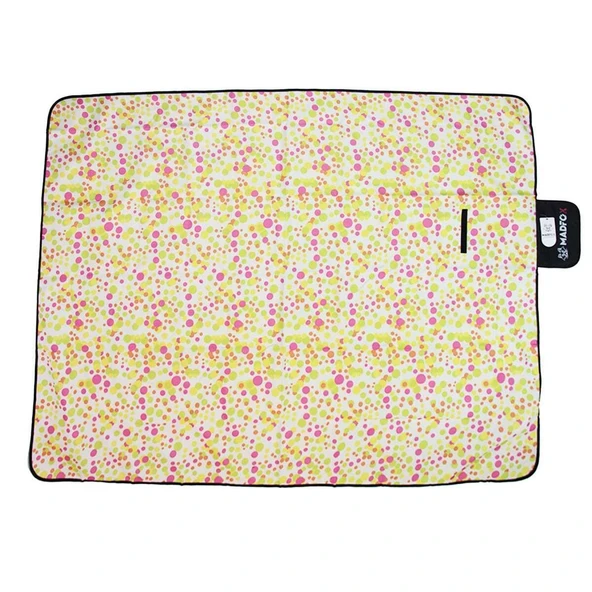 Piknik Kamp Örtüsü - Su Geçirmez - Madfox Skyloft - Green Polka Dot - 546253