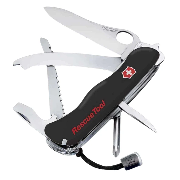 RescueTool Siyah Hayat Kurtarma Çakısı - Victorinox - 0.8623.MWN.3