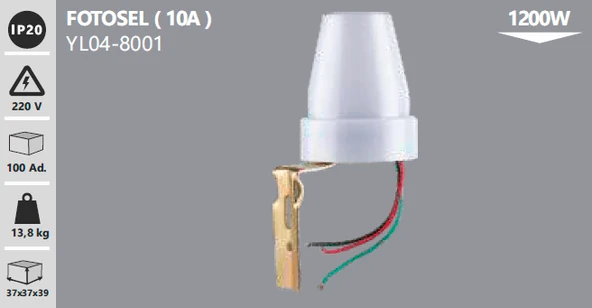 NOAS FOTOSEL 1200W YL04-8001 - Resim 2