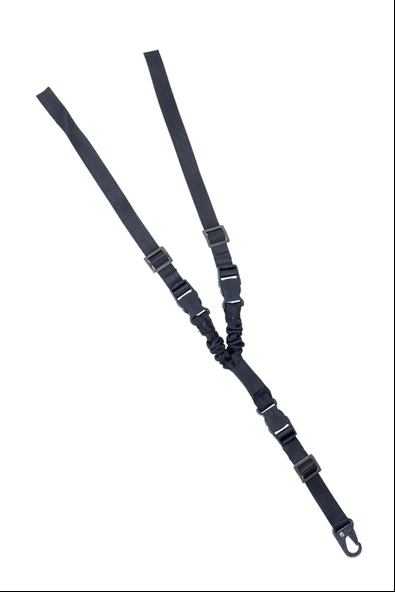 Tüfek Askı Kayışı - Savage - Üç Nokta Yaylı - Tactical - Siyah