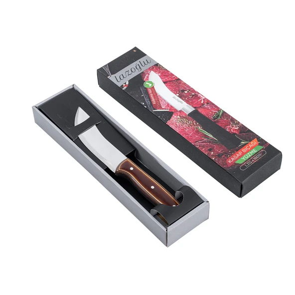 Yüzme Bıçağı - Lazoğlu - El Yapımı - Doğrama - Kesme - Kurban - Verzalit Saplı - 4