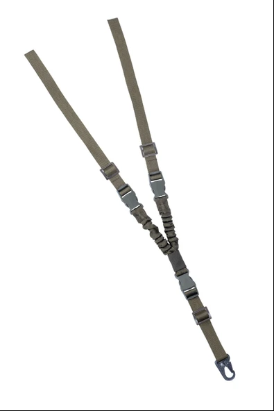 Tüfek Askı Kayışı - Savage - Üç Nokta Yaylı - Tactical - Haki