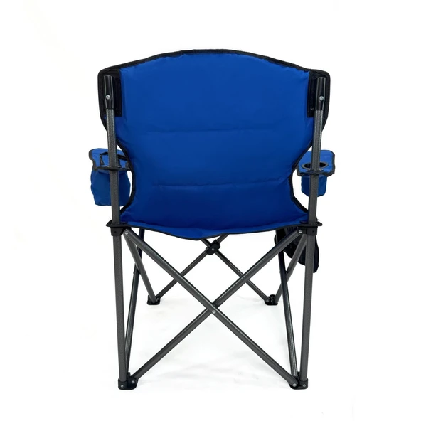 Katlanır Kamp Piknik Sandalyesi - Madfox Echo - Bardaklıklı - Mavi - 547287 - Taşıma Çantalı - Resim 4