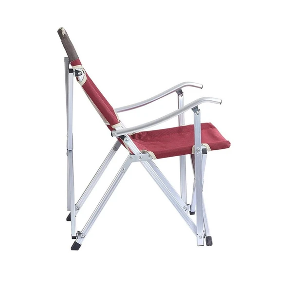 Katlanır Kamp Piknik Sandalyesi - Madfox Dachuan - Bordo - 547281 - Taşıma Çantalı - Resim 3