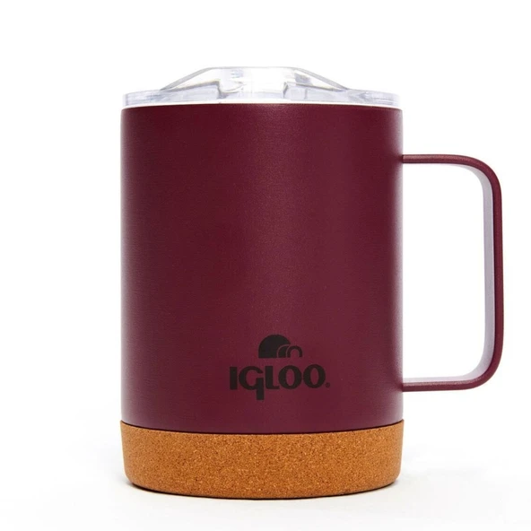 Çelik Mug Termos - Igloo - Cork - 350ml - Bordo - 205696