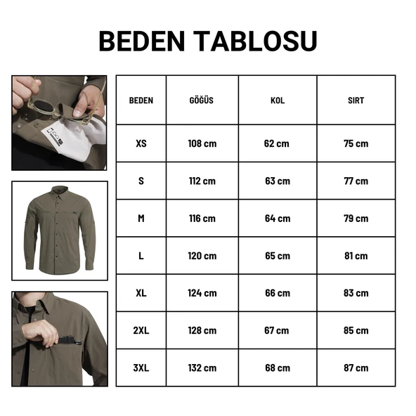 Outdoor Tactical Erkek Gömleği - Pentagon - Wayne - Black - K02029 - 2