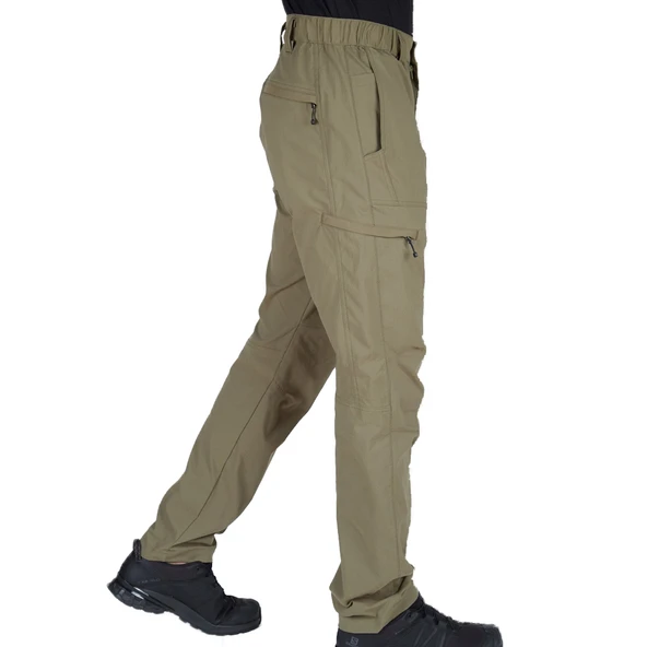 Taktikal Outdoor Pantolon - Su İtici Kumaş - Kargo Cepli - Betula - Haki - 3