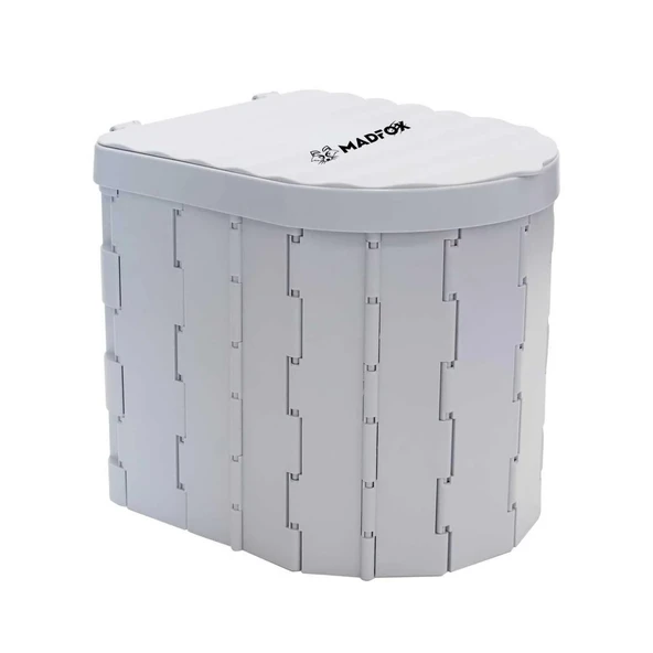 Katlanabilir Portatif Kamp Tuvaleti - Madfox Bi-Pot - Gri - 547218