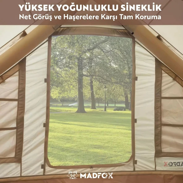 Şişme Çadır - Baca Çıkışlı - Madfox - Bigless Glamping Cotton Inflatable - 5