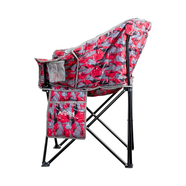 Argeus Nevgrande Comfort Katlanabilir Kamp Sandalyesi Kırmızı Kamuflaj - 3