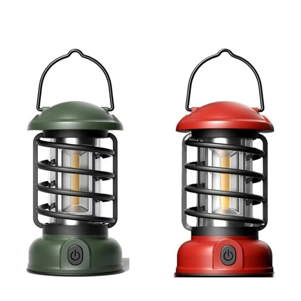 Kamp Lambası - 300 Lümen - Madfox Vintage Glamping - Kırmızı - 547320 - 2