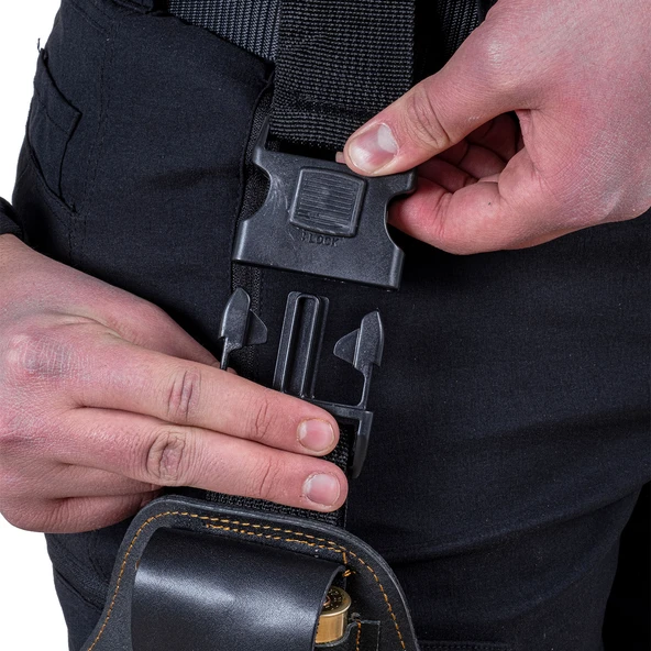 Deri Bacak Fişekliği - Savage - Siyah - 18'li - 2