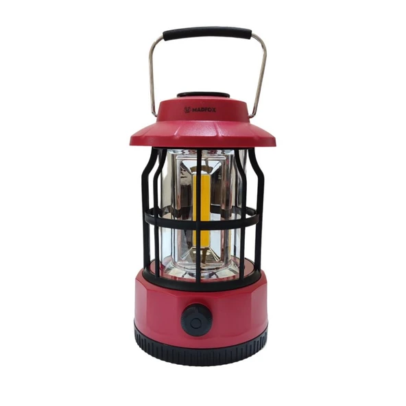 Kamp Lambası - 400 Lümen - Madfox Brand Glamping - Red - 547314