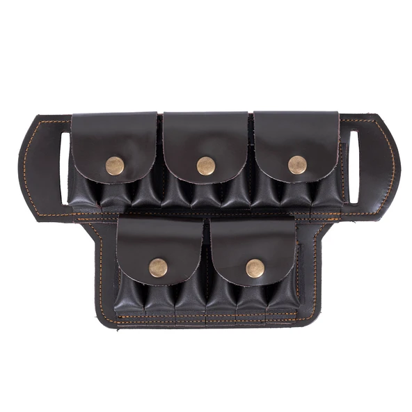 Deri Bel Fişekliği - Savage - Kahve - 15'li