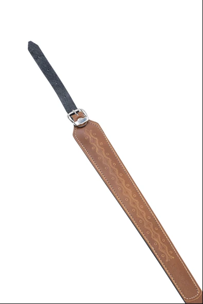 Tüfek Askı Kayışı - Savage - Lüks Deri -Taba - 3