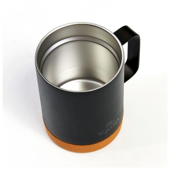 Çelik Mug Termos - Igloo - Cork - 350ml - Siyah - 205696 - 4