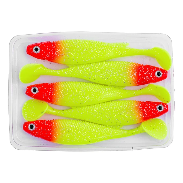 Silikon Balık - 10g 100mm - Fishack PredatorX - UV Boyalı - Solar - 4