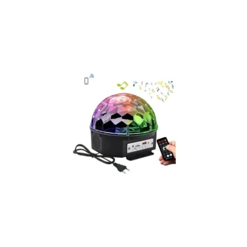 Led Magıc Cristal Sihirli Küre Bluetooth'lu Kumandalı Usb Girişli Parti Ve Disko Topu ürün görseli 1