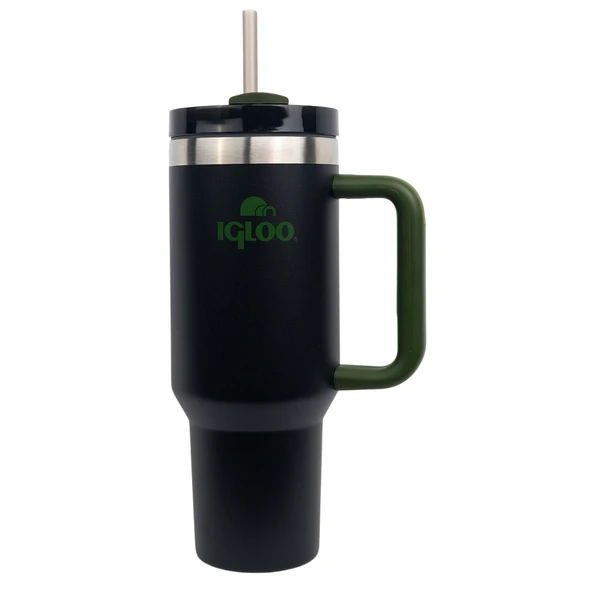 Çelik Mug Termos - Igloo - Stadler - 1.2 lt - Siyah/Haki - 205787