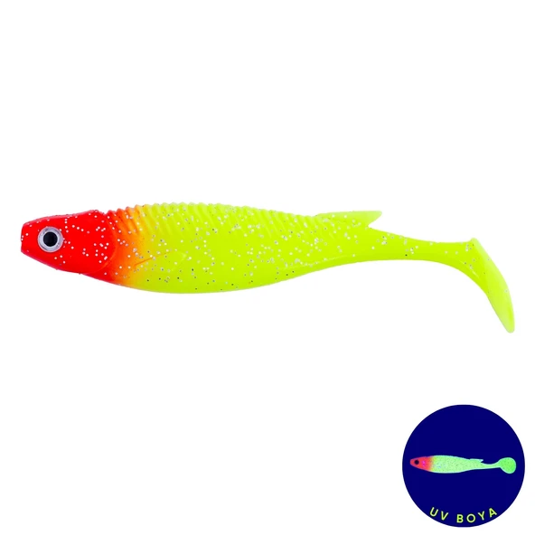 Silikon Balık - 10g 100mm - Fishack PredatorX - UV Boyalı - Solar