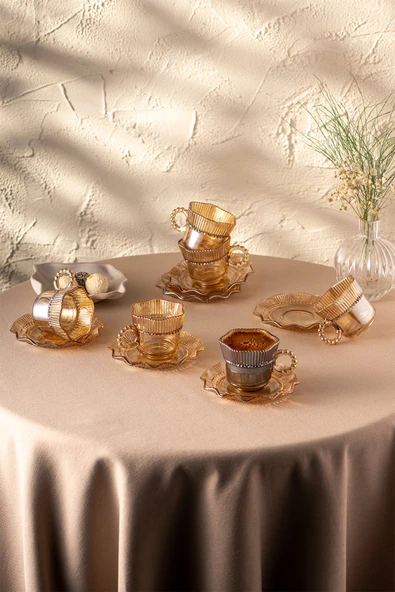Hatrı Var Amber 80 ml 6'lı Kahve Fincanı Takımı - 3