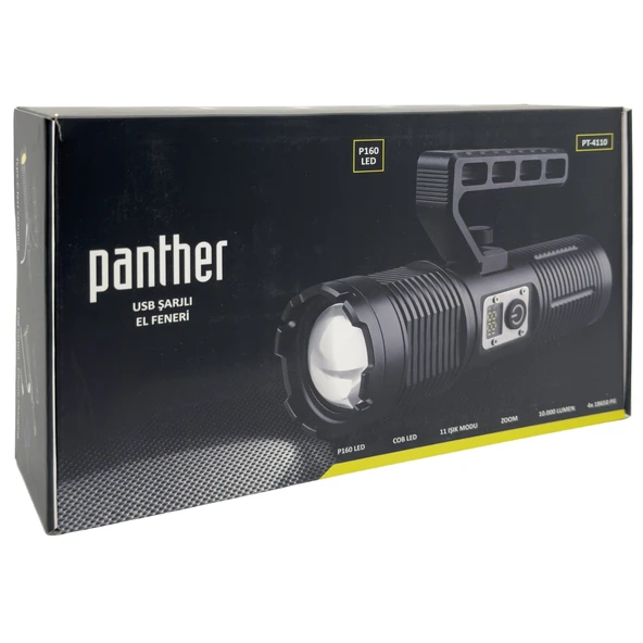 El Feneri - Panther - Usb Şarjlı - PT-4110 - 5