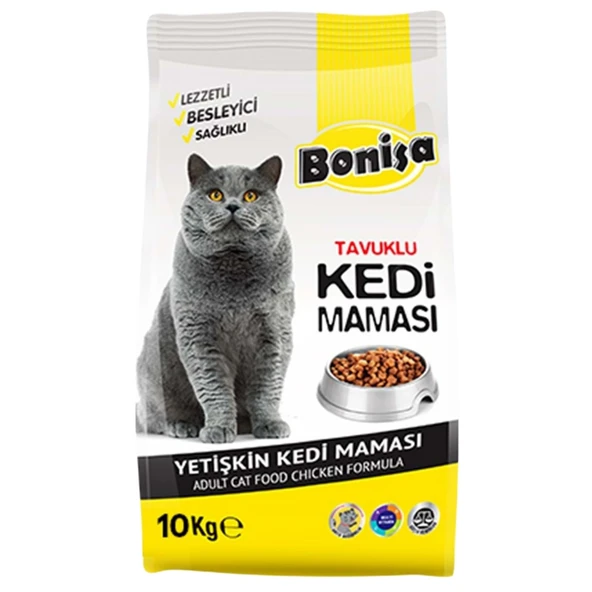 Yetişkin Kedi Maması - Bonisa - Tavuklu - 10 Kg