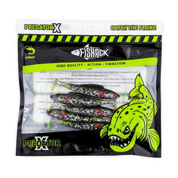 Silikon Balık - 4,5g 85mm - Fishack PredatorX - UV Boyalı - Fleck - 5