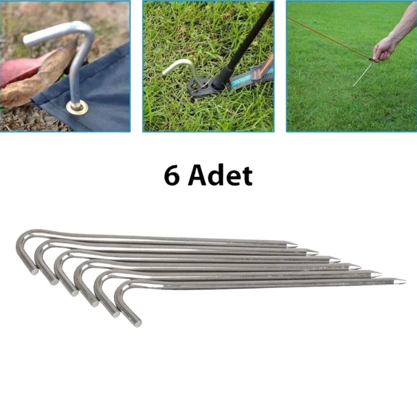 Çadır Kazığı - Madfox Skewer C-Kafa - 6 Parça - 18 cm - 547329 - 2