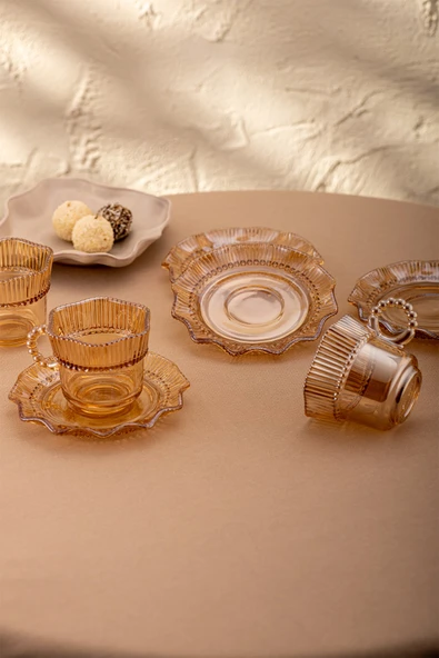 Hatrı Var Amber 80 ml 6'lı Kahve Fincanı Takımı - 4