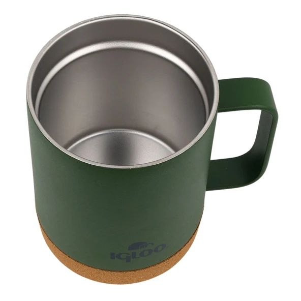Çelik Mug Termos - Igloo - Cork - 350ml - Haki - 205696 - 4