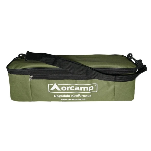 Katlanabilir Ayaklı İkili Yer Tipi Kamp Ocak - Çantalı (K-629) - 2