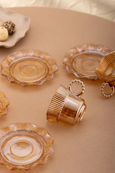 Hatrı Var Amber 80 ml 6'lı Kahve Fincanı Takımı - 5