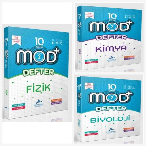 Paraf 10. Sınıf Mod Fen Bilimleri Set ( Fizik & Kimya & Biyoloji ) ürün görseli