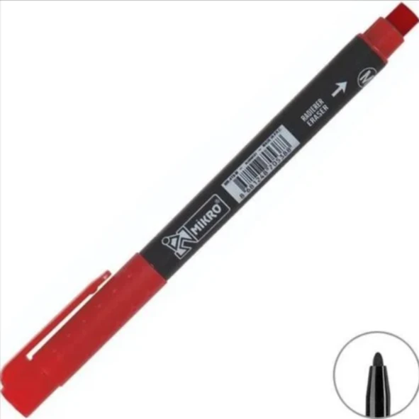 Cd-dvd Kalemi Asetat Kalemi M Kırmızı Mk-419-mk Permanent Marker 2 adet - 1