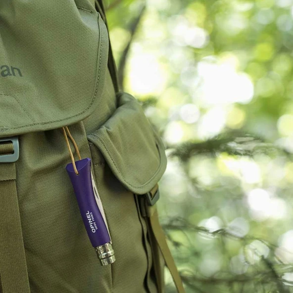 Katlanır Cep Çakısı - Opinel - Gürgen Ağacı Sap - Mor - No:7 - 3