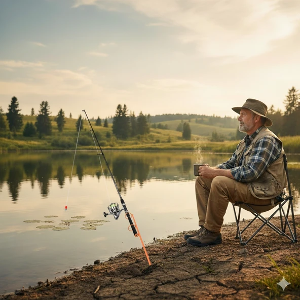 Olta Kamış Ayağı - Paslanmaz Çelik - Fishack - Turuncu - Resim 3
