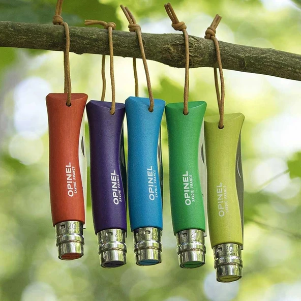 Katlanır Cep Çakısı - Opinel - Gürgen Ağacı Sap - Mor - No:7 - 2