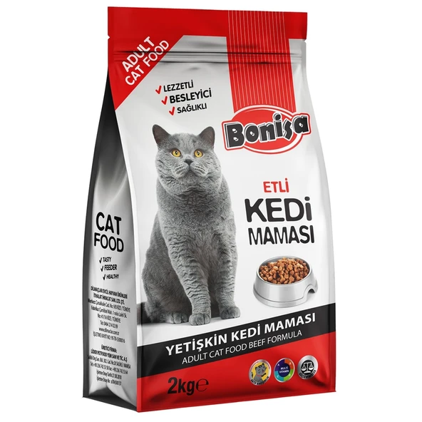 Yetişkin Kedi Maması - Bonisa - Etli - 2 Kg