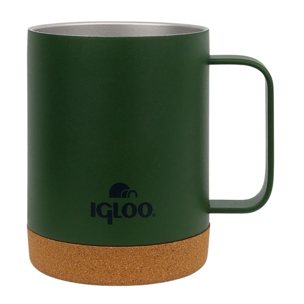 Çelik Mug Termos - Igloo - Cork - 350ml - Haki - 205696 - 2