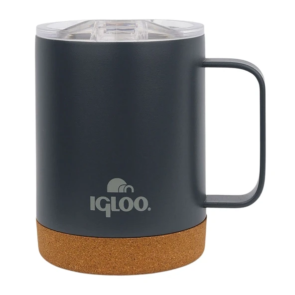 Çelik Mug Termos - Igloo - Cork - 350ml - Füme - 205696 ürün görseli 1