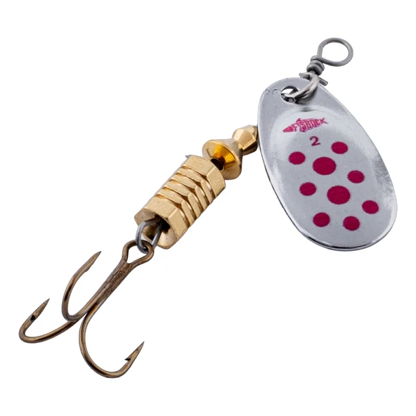 Döner Kaşık - Fishack GlideX - Silver Red - 5g - No:2 - Alabalık/Turna/Levrek Olta Kaşığı ürün görseli 1