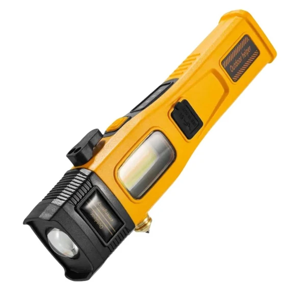 Şarj Edilebilir El Feneri - Wison - 700 Lümen - 5 Watt - LED COB - Mıknatıslı