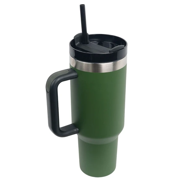 Çelik Mug Termos - Igloo - Stadler - 1.2 lt - Haki/Siyah - 205787 - 2