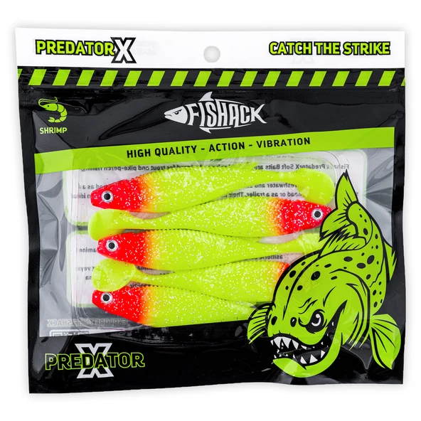 Silikon Balık - 10g 100mm - Fishack PredatorX - UV Boyalı - Solar - 5