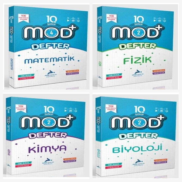 Paraf 10. Sınıf Mod Sayısal Set ( Matematik & Fizik & Kimya & Biyoloji )