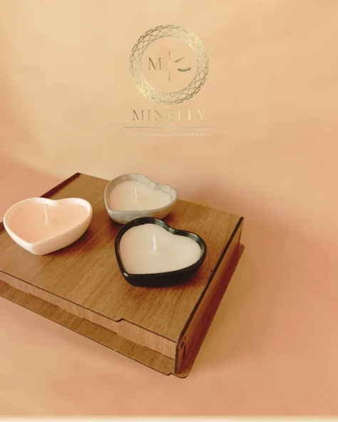 Minelly Luna Love Mumlu Üçlü Set - 5