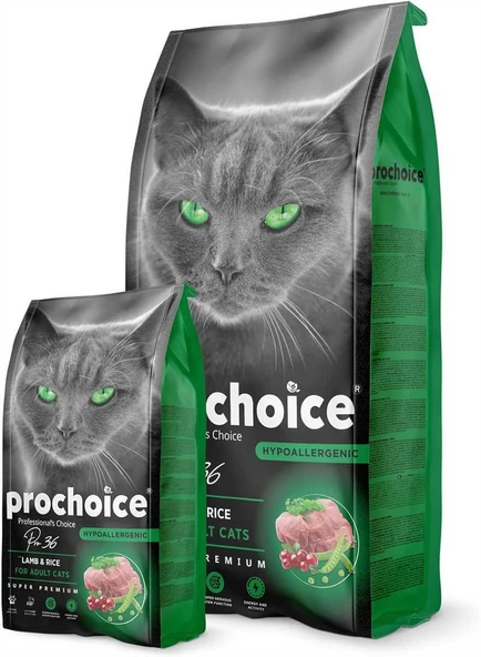 Prochoice Yetişkin Kediler İçin, Hipoalerjenik, Kuzu Etli Ve Pirinçli Kuru Mama 2 kg - 5