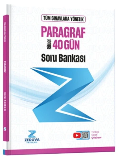 Zeduva Yayınları Tüm Sınavlara Yönelik Türkçe Saati 40 Gün Ritüel Paragraf Soru Bankası ürün görseli 1