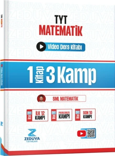 Zeduva Yayınları SML Matematik TYT Matematik 1 Kitap 3 Kamp Video Ders Kitabı ürün görseli 1